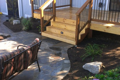 Inspiration for a rustic deck remodel in Seattle