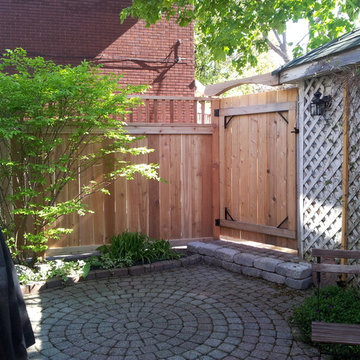 small back yard Pvc deck