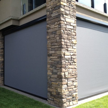 Solace Retractable Solution Screens on Walk Out Patio