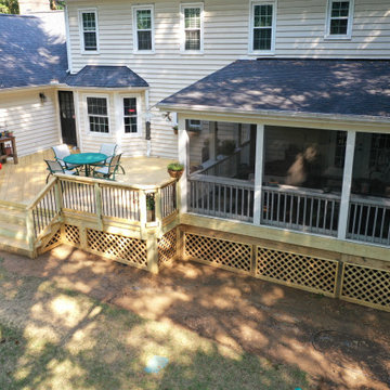 South Charlotte Treated Lumber Deck
