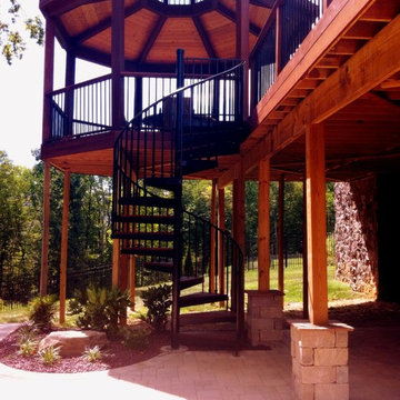 Spiral Stairs and Second Story Ipe Deck