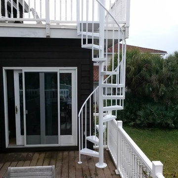 Spiral Stairs- Hamilton Residence-Casey Key -Florida