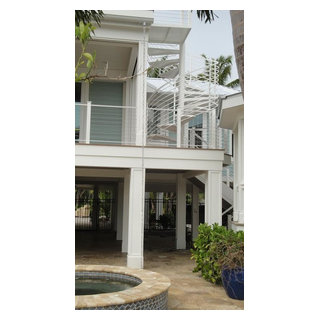 Stainless Steel Cable Railing - Beach Style - Deck - Tampa - by Mullet ...