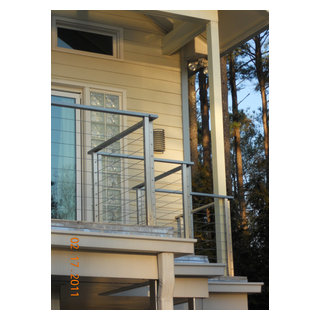 Stainless Steel Cable Railing - Rectangle Top Tube (Exterior) - Terrace ...