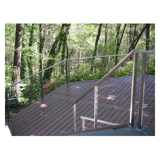 Stainless Steel Cable Railing - Rectangle Top Tube (Exterior ...