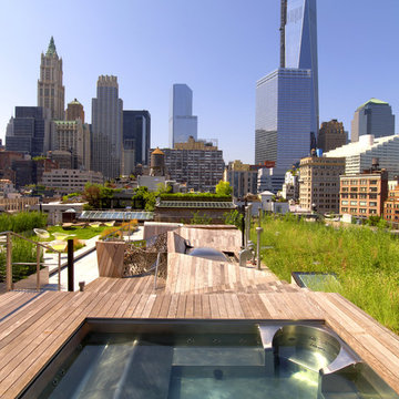 Stainless Steel Rooftop Hot Tub