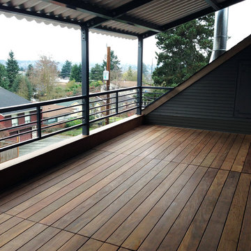 Steel Canopy Additon to Existing Roof Deck