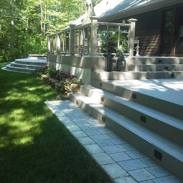 stone patio & maintenance free deck