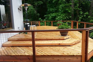 Deck - large craftsman deck idea in Seattle
