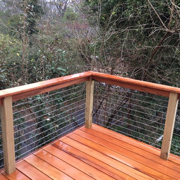 Tigerwood Ramp with Cable Railing