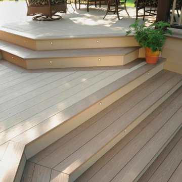 TimberTech AZEK Harvest Collection Decking in Brownstone