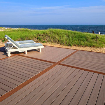 TimberTech AZEK Vintage Collection Decking in Mahogany and Silver Oak
