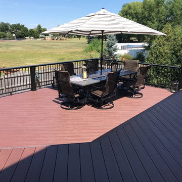 TimberTech Caribbean Redwood Deck in Yorkville, IL