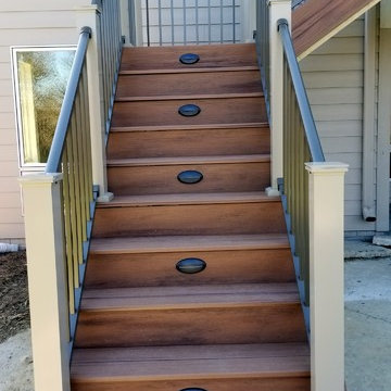 Timbertech Deck and 2 Color Westbury Rail