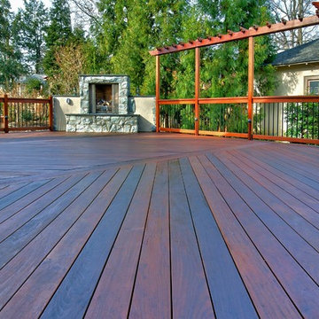 Tree Deck --  Incorporating a Beloved Tree, Making the Most of the Environmen