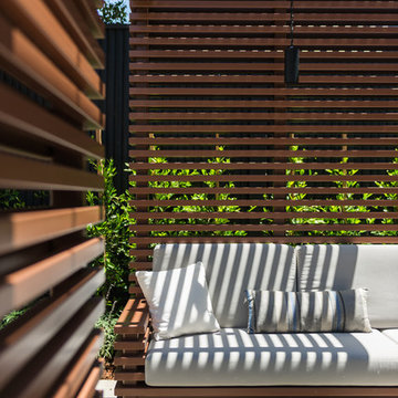 Trellis & Firepit Area - Northwest View