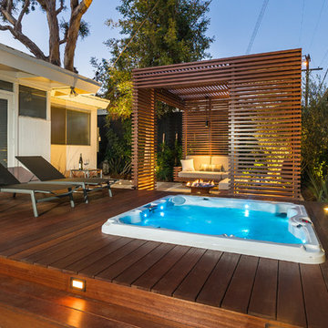 Trellis & Firepit Area - Southwest View