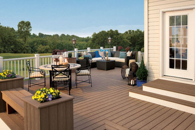 Large elegant backyard deck photo in Baltimore with no cover
