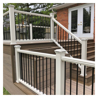 Trex Enhance Naturals Deck with Trex Composite Railings - Modern - Deck ...