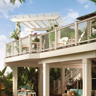 Immagine di una terrazza chic