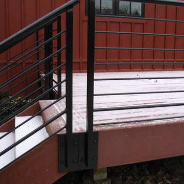 trex rear deck and railings