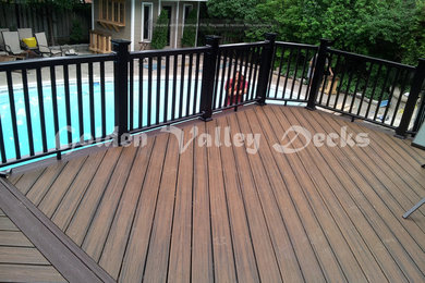 trex spice rum deck with privacy screen