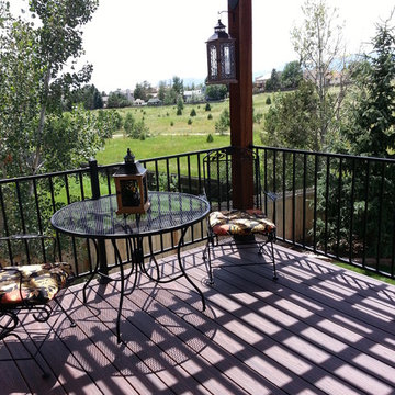 Trex Transcend Lava Rock with Pergola
