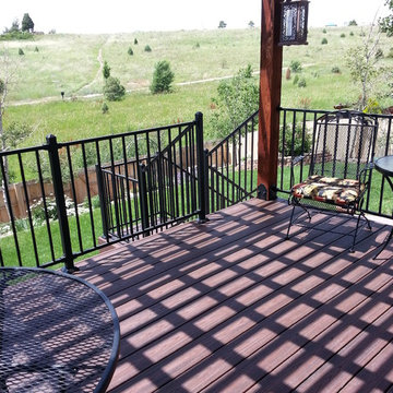 Trex Transcend Lava Rock with Pergola