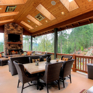 Two Level Covered Deck
