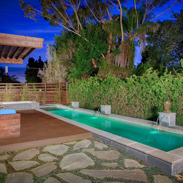 Unwind & Lounge Poolside - Rustic Secret Garden with Lap Pool & Pizza Oven