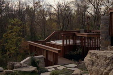 This is an example of a contemporary terrace in Columbus.