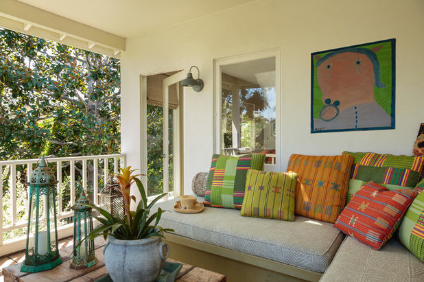 Eclectic Deck by Alison Kandler Interior Design