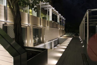 Immagine di una terrazza design