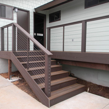 Vista Trex deck with cable railing