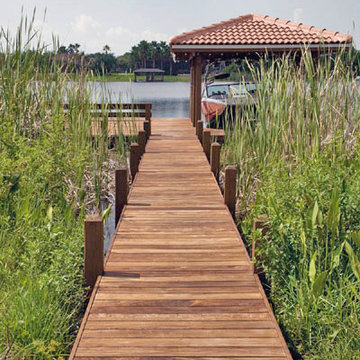 Walkway & Activity Deck w/ covered Boat Lift