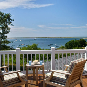 Waterfront Balcony Off the Master Bedroom -Stage Neck - Custom Home on Cape Cod,