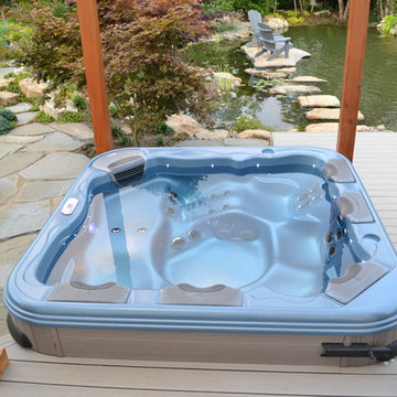 We often use Bullfrog Spas because they have less plumbing than others.