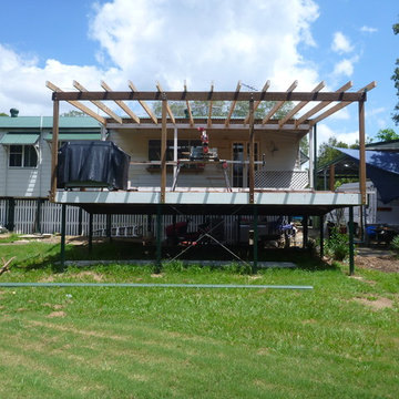 Weston alfresco deck and outdoor kitchen