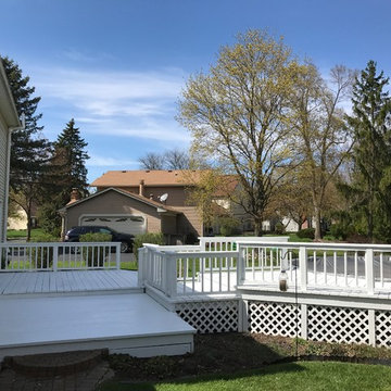 White Elastomeric Solid Stained Deck