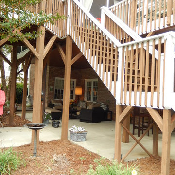 Winston Salem Greenbrier Farm Outdoor Space Created with Under Deck Ceiing