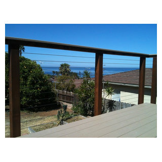 Wood Cable Railing - Beach Style - Deck - San Diego - by San Diego ...