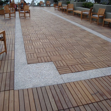 Wood Deck Square - L 'Auberge Del Mar CA