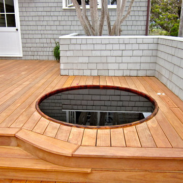 Wooden hot tub installations