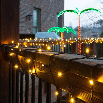 Wrap Railings in Lights