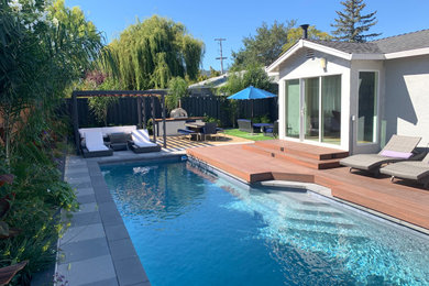 Small trendy backyard pool photo in San Francisco