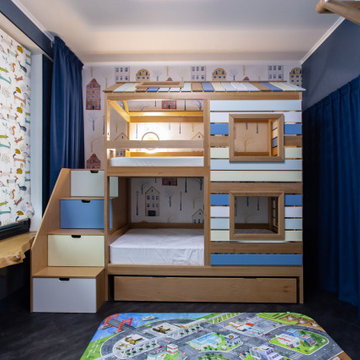 Детская комната для мальчика 15 кв.м.