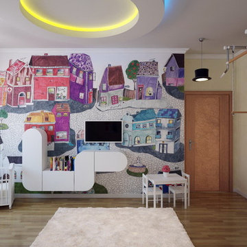 Дизайн интерьера квартиры "Яркий постмодерн"