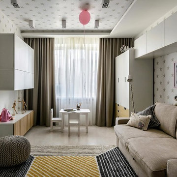 Интерьер трехкомнатной квартиры в Новосибирске, площадь 100м2