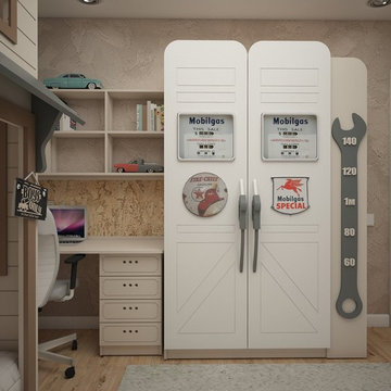 Комната для мальчика в стиле гараж