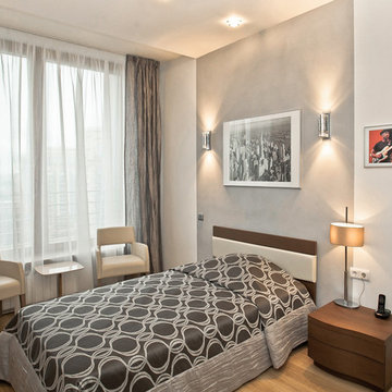 Минимализм в теплый тонах. Квартира. ЖК "Residence" . Санкт-Петербург